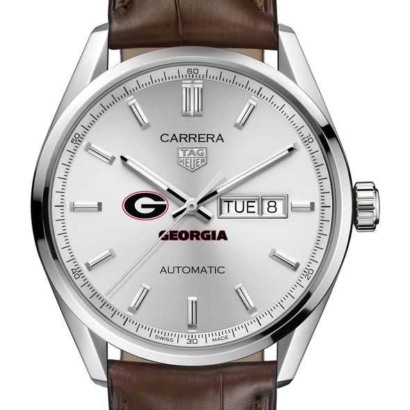 Georgia Men's TAG Heuer Automatic Day/Date Carrera with Silver Dial - Image 1