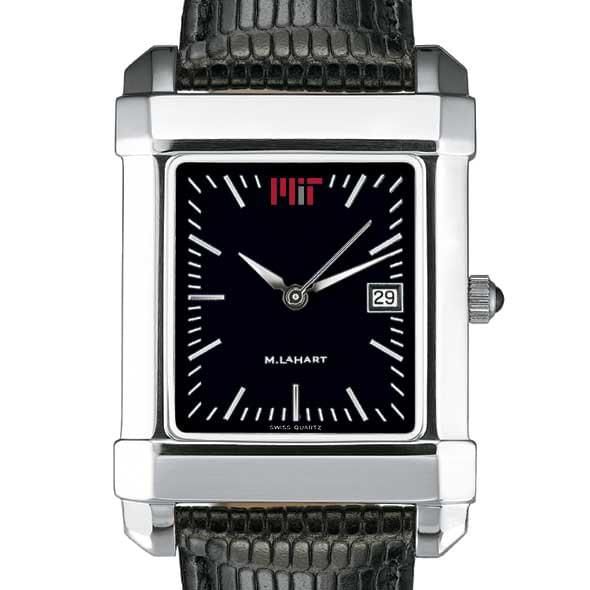 MIT Men's Black Quad Watch with Leather Strap - Image 1