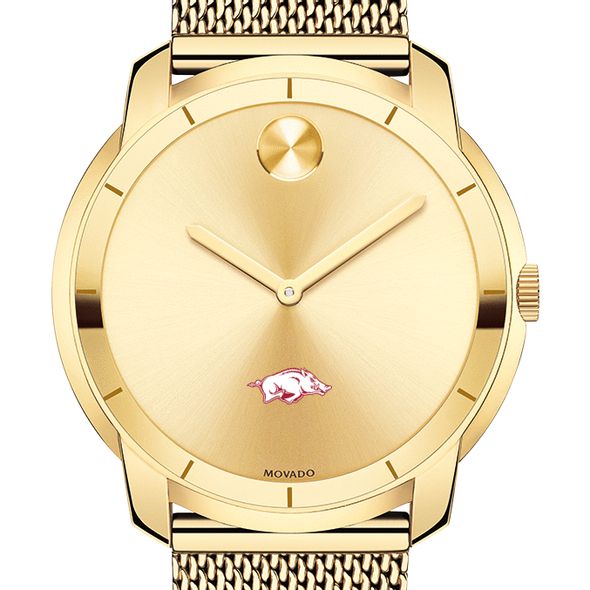 University of Arkansas Men's Movado Gold Bold 44