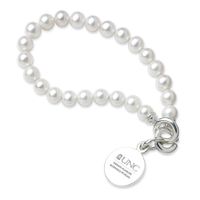 UNC Kenan-Flagler Pearl Bracelet with Sterling Silver Charm
