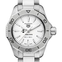 Iowa State Women's TAG Heuer Steel Aquaracer with Silver Dial