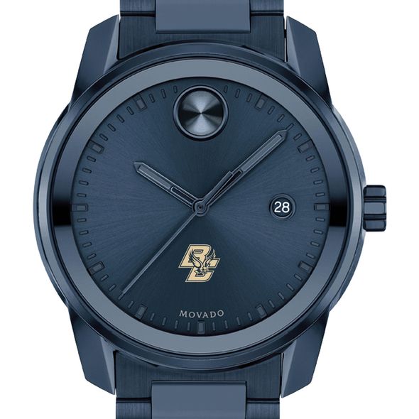 Boston College Men's Movado BOLD Blue Ion with Date Window