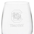 University of South Carolina Red Wine Glasses - Set of 2 - Image 3