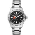 USC Men's TAG Heuer Steel Aquaracer with Black Dial - Image 2