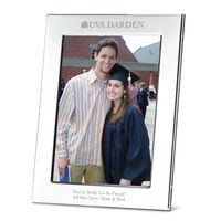UVA Darden Polished Pewter 5x7 Picture Frame