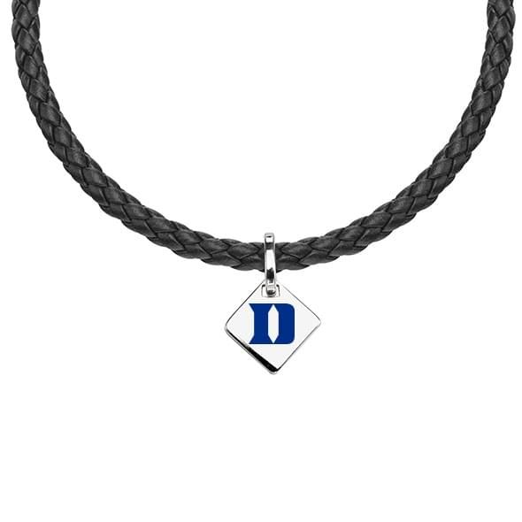 Duke Leather Necklace with Sterling Silver Tag