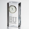 BU Tall Glass Desk Clock by Simon Pearce - Image 1