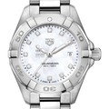 click to view Emory Goizueta Women's TAG Heuer Steel Aquaracer with MOP Diamond Dial - Image 1