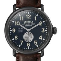 Emory Goizueta Shinola Watch, The Runwell 47mm Midnight Blue Dial