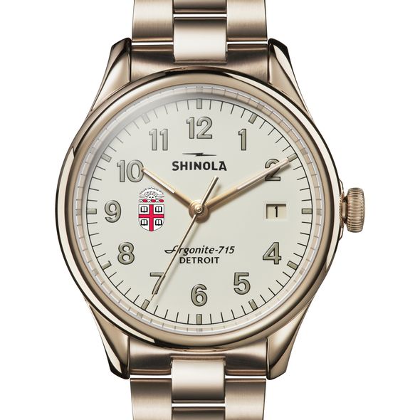 Brown Shinola Watch, The Vinton 38mm Ivory Dial - Image 1