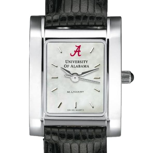 Alabama Women's Mother of Pearl Quad Watch with Leather Strap - Image 1
