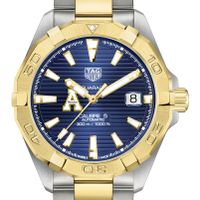 Appalachian State Men's TAG Heuer Automatic Two-Tone Aquaracer with Blue Dial