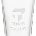 Tepper School of Business 16 oz Pint Glass- Set of 4 - Image 3