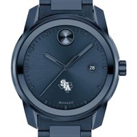 Stephen F. Austin State University Men's Movado BOLD Blue Ion with Date Window