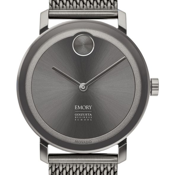 Emory Goizueta Business School Men's Movado BOLD Gunmetal Grey with Mesh Bracelet