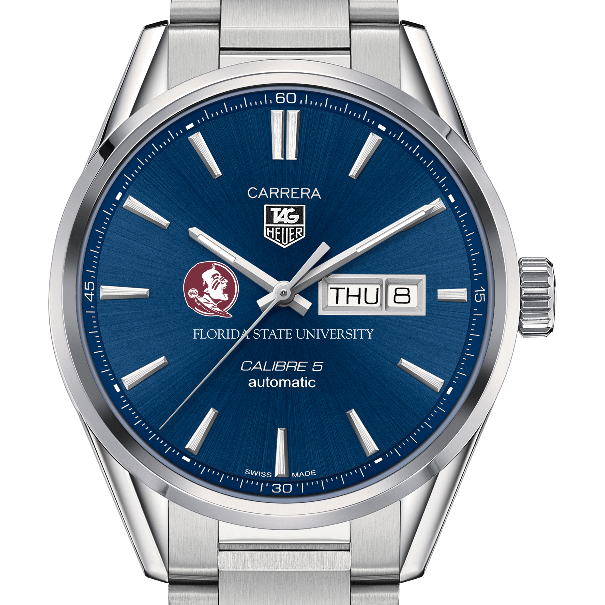 Florida State University Men’s TAG Heuer Carrera with Day-Date