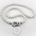 UC Irvine Pearl Necklace with Sterling Silver Charm - Image 1
