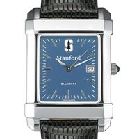 Stanford Men's Blue Quad Watch with Leather Strap