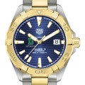 click to view Dartmouth Men's TAG Heuer Automatic Two-Tone Aquaracer with Blue Dial - Image 1