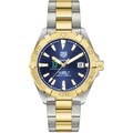 click to view Dartmouth Men's TAG Heuer Automatic Two-Tone Aquaracer with Blue Dial - Image 2