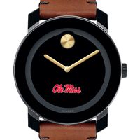 University of Mississippi Men's Movado BOLD with Brown Leather Strap