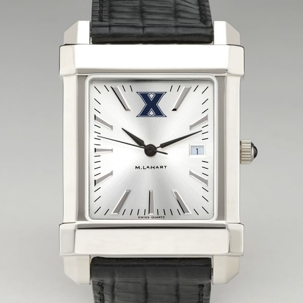 Xavier Men's Collegiate Watch with Leather Strap - Image 1