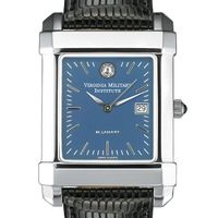 VMI Men's Blue Quad Watch with Leather Strap