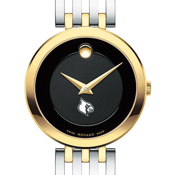 University of Louisville Women's Movado Esparanza Two-Tone Museum with Bracelet