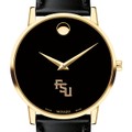Florida State University Men's Movado Gold Museum Classic Leather - Image 1