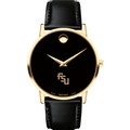 Florida State University Men's Movado Gold Museum Classic Leather - Image 2