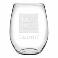 Duke Fuqua Stemless Wine Glasses Made in the USA - Set of 4