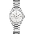 University of Tennessee Women's TAG Heuer Steel Carrera with MOP Dial & Diamond Bezel - Image 2