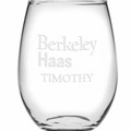 Berkeley Haas Stemless Wine Glasses Made in the USA - Set of 4 - Image 2