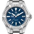 click to view MIT Women's TAG Heuer 35mm Steel Aquaracer with Blue Dial - Image 1