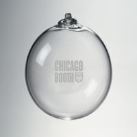 Chicago Booth Glass Ornament by Simon Pearce