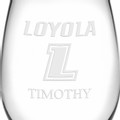 Loyola Stemless Wine Glasses Made in the USA - Set of 2 - Image 3