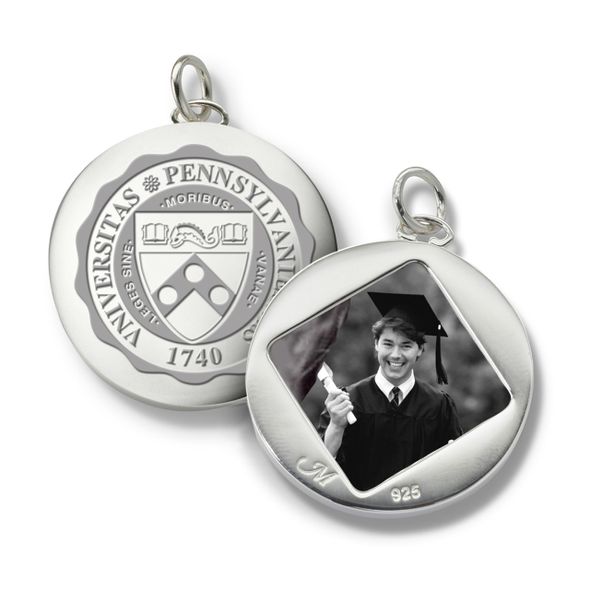 Penn Monica Rich Kosann Round Charm in Silver