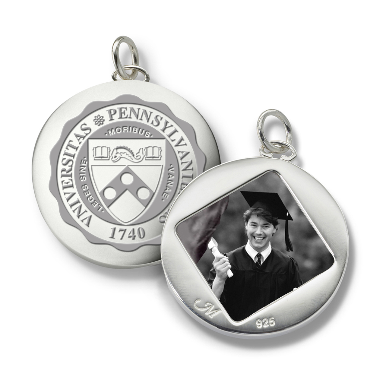 Penn Monica Rich Kosann Round Charm in Silver