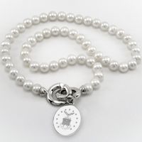 Air Force Academy Pearl Necklace with Sterling Silver Charm