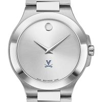 UVA Men's Movado Collection Stainless Steel Watch with Silver Dial