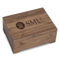 Southern Methodist University Solid Walnut Desk Box - Image 1