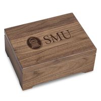 Southern Methodist University Solid Walnut Desk Box