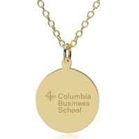 Columbia Business 18K Gold Pendant & Chain