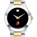 USC Women's Movado Collection Two-Tone Watch with Black Dial - Image 1