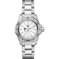 Texas Tech Women's TAG Heuer Steel Aquaracer with Silver Dial - Image 2