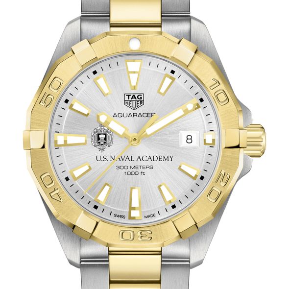 US Naval Academy Men's TAG Heuer Two-Tone Aquaracer
