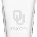 University of Oklahoma 16 oz Pint Glass - Image 3