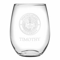 Northeastern Stemless Wine Glasses Made in the USA - Set of 2