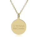 Texas McCombs 18K Gold Pendant & Chain - Image 1