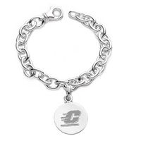 Central Michigan Sterling Silver Charm Bracelet